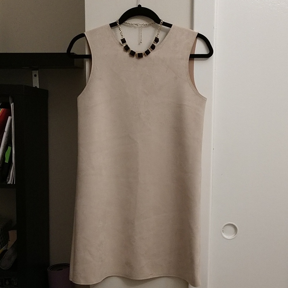 NWT Zara Suede Shift Dress